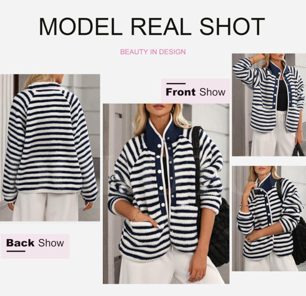 689b209674999bf41eb4e1f9f181d408572e2d37693a839ad200e.jpg Dokotoo Women Fleece Jacket Casual Long Sleeve Sherpa Button Down Jackets for Women Printed Warm Coats With Pockets