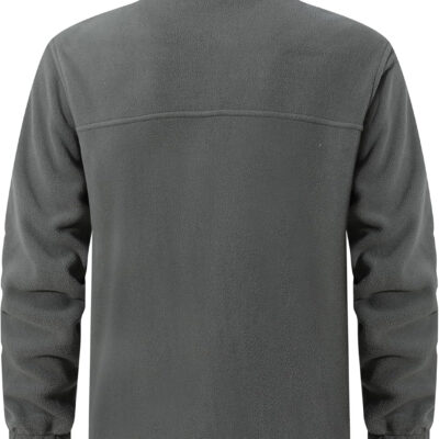 Men's Soft Polar Fleece Jacket with Pockets Lightweight Outdoor Recreation Full Zip Coat