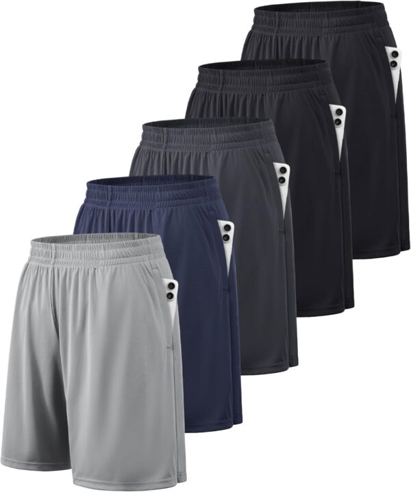 689b243b2e5bd3aeb21d42579e89fd00dbc5421240d00ea665296.jpg BALENNZ Athletic Shorts for Men with Pockets and Elastic Waistband Quick Dry Activewear