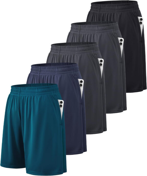 689b2441c843ba415ccd17eb39194997e10495744b5eb00676777.jpg BALENNZ Athletic Shorts for Men with Pockets and Elastic Waistband Quick Dry Activewear