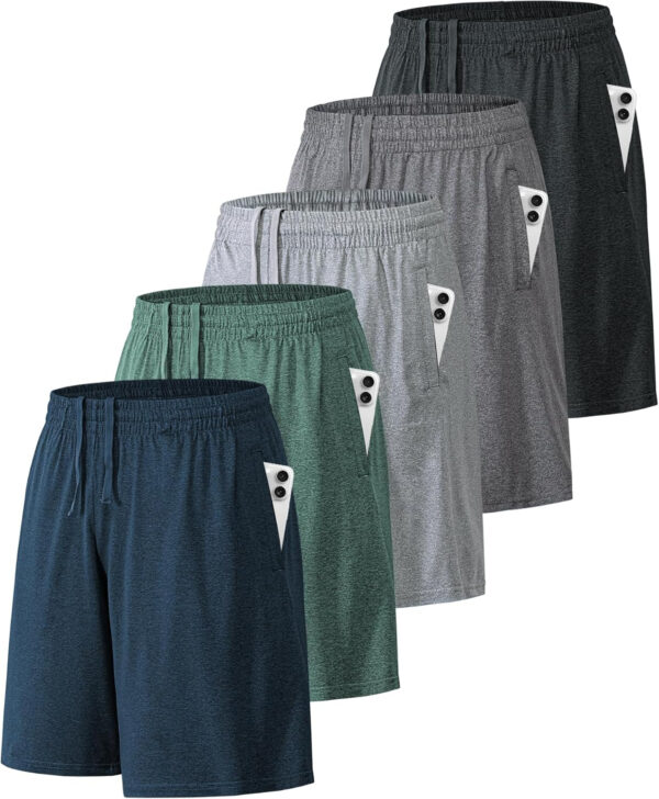 689b24448355dbbb995a6e0d9b3c05bc5aa0c40bc167f9d7e8e93.jpg BALENNZ Athletic Shorts for Men with Pockets and Elastic Waistband Quick Dry Activewear