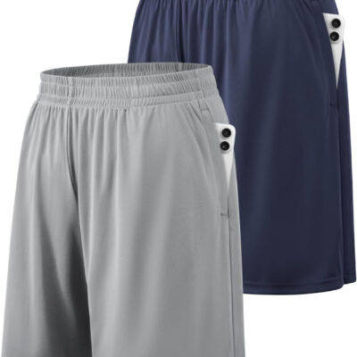 689b2456b23c975d43e045a3f190140fb86ca6f8b63ee168a3141.jpg BALENNZ Athletic Shorts for Men with Pockets and Elastic Waistband Quick Dry Activewear
