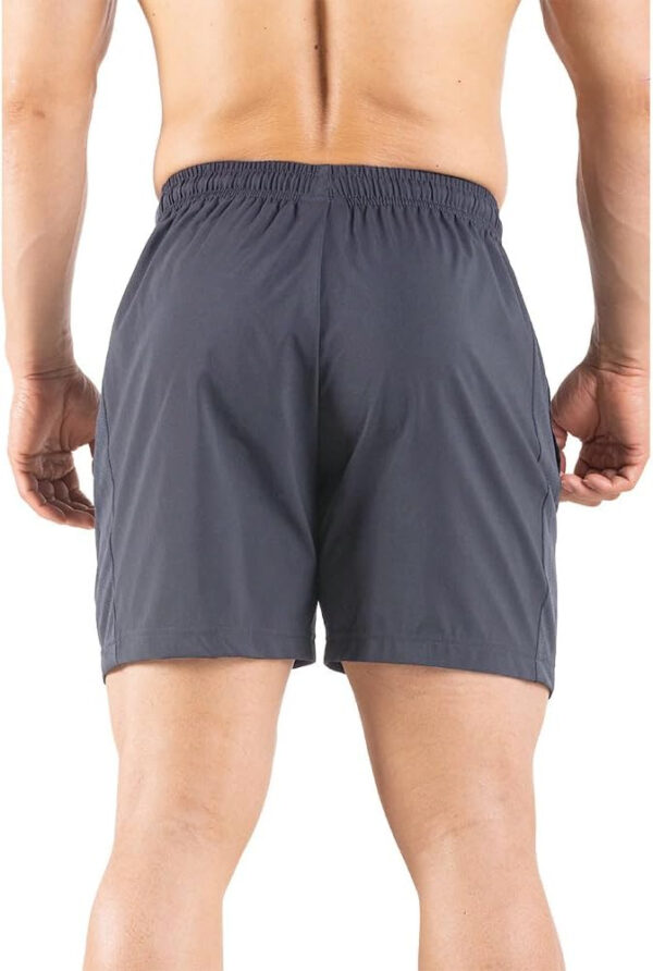 Men's 5" Running Shorts 2 Pack Quick Dry Athletic Workout Gym Shorts with Zipper Pockets