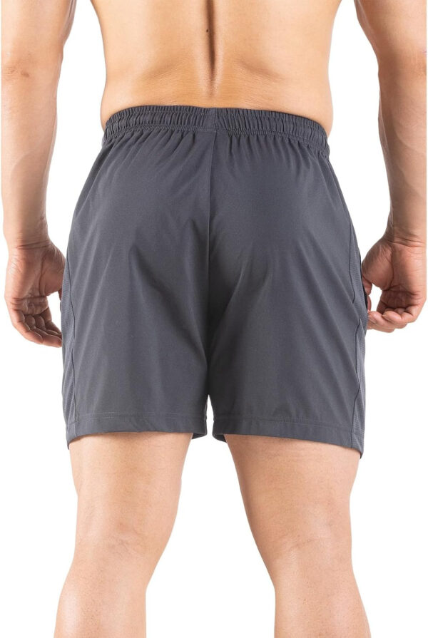 Men's 5" Running Shorts 2 Pack Quick Dry Athletic Workout Gym Shorts with Zipper Pockets
