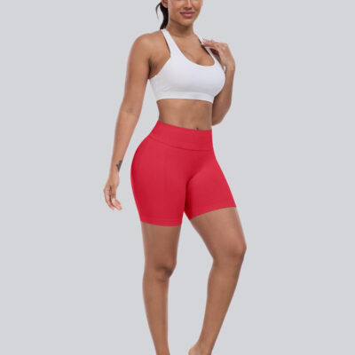 689b26c61944e1bcc0c0d7e33dba6f30ac16c60dd677c0dcd4eb9.jpg CHRLEISURE Workout Gym Biker Shorts, High Waisted Butt Lifting Scrunch Butt Sports Seamless Shorts Sets 4 Piece