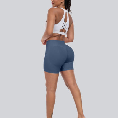 689b26d2f38ec14faa9f80cd17396050eba4ddb63984c34da81bb.jpg CHRLEISURE Workout Gym Biker Shorts, High Waisted Butt Lifting Scrunch Butt Sports Seamless Shorts Sets 4 Piece