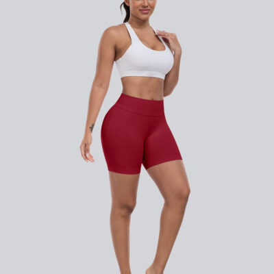 689b26df66dfe3ed9ecac1857e29fdd7babe6f26e522ed33f1ce4.jpg CHRLEISURE Workout Gym Biker Shorts, High Waisted Butt Lifting Scrunch Butt Sports Seamless Shorts Sets 4 Piece