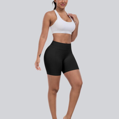 689b26f11259f96c58bc35b69631492e14aaeb808a9ac44f58656.jpg CHRLEISURE Workout Gym Biker Shorts, High Waisted Butt Lifting Scrunch Butt Sports Seamless Shorts Sets 4 Piece