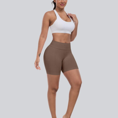 689b26f9ef3bf42b0ffe91898fd116b4d116d544a3760194f32e8.jpg CHRLEISURE Workout Gym Biker Shorts, High Waisted Butt Lifting Scrunch Butt Sports Seamless Shorts Sets 4 Piece