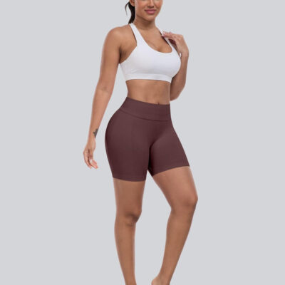 689b2701a121d013eedb13b3244e92fc851a559da349ce049d32f.jpg CHRLEISURE Workout Gym Biker Shorts, High Waisted Butt Lifting Scrunch Butt Sports Seamless Shorts Sets 4 Piece