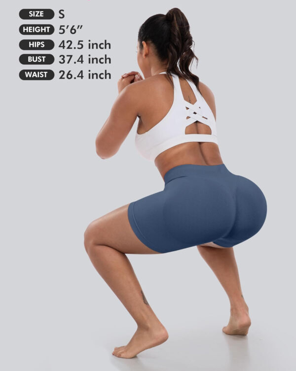 689b27058e0635787725becf5628589c2a9c4ad24cfa6b0898fb1.jpg CHRLEISURE Workout Gym Biker Shorts, High Waisted Butt Lifting Scrunch Butt Sports Seamless Shorts Sets 4 Piece