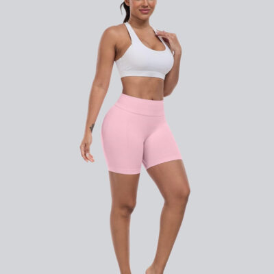 689b27097d0e77432c40590131dc776d89efe5fd2d0e017e9002d.jpg CHRLEISURE Workout Gym Biker Shorts, High Waisted Butt Lifting Scrunch Butt Sports Seamless Shorts Sets 4 Piece