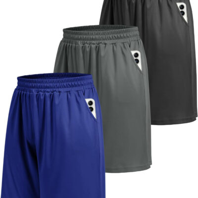 689b281eb9975e917cf157583d31a964b6ed3537bdedadcb6dbd6.jpg 5 Pack Athletic Gym Mens Shorts - Workout Black Quick Dry Basketball Shorts with Pockets for Running Casual Activewear