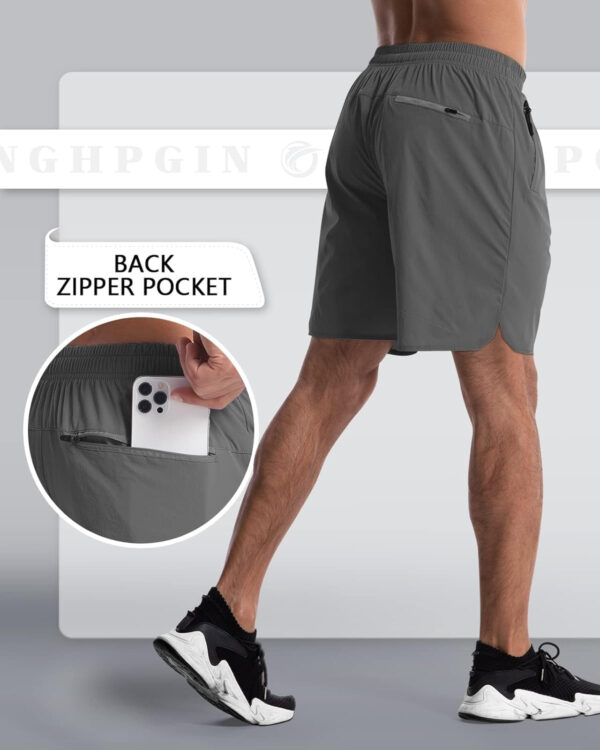 689b2a24d643521456553f9d453cb5067a7e9d1cbd791059dd42f.jpg CANGHPGIN 2 Pack Mens Workout Athletic Shorts 7 inch Inseam Quick Dry Hiking Shorts Men Lightweight Sports Gym Shorts Running