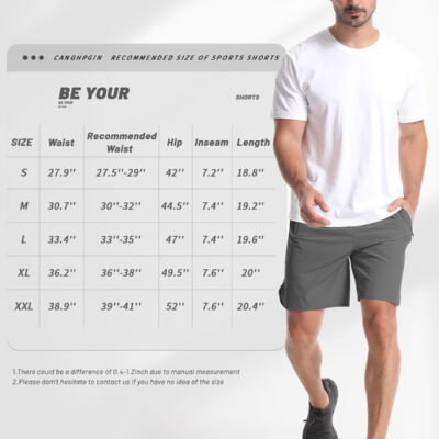 689b2a2add24259d2a218d27264cc981e4d1a97076f9c7965ca88.jpg CANGHPGIN 2 Pack Mens Workout Athletic Shorts 7 inch Inseam Quick Dry Hiking Shorts Men Lightweight Sports Gym Shorts Running