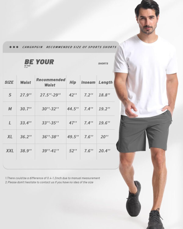 689b2a2add24259d2a218d27264cc981e4d1a97076f9c7965ca88.jpg CANGHPGIN 2 Pack Mens Workout Athletic Shorts 7 inch Inseam Quick Dry Hiking Shorts Men Lightweight Sports Gym Shorts Running