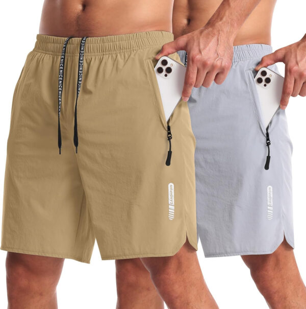 689b2a2e19bcdb693fabfce97070a96f9335db93b2755d8dca89b.jpg CANGHPGIN 2 Pack Mens Workout Athletic Shorts 7 inch Inseam Quick Dry Hiking Shorts Men Lightweight Sports Gym Shorts Running