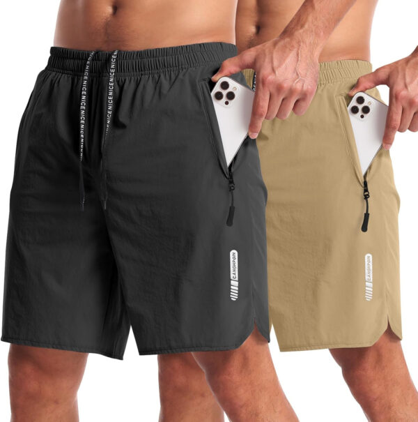 689b2a3c852f9b820aeed7619a1d6c87ef8326fcf98ddb29ac9e5.jpg CANGHPGIN 2 Pack Mens Workout Athletic Shorts 7 inch Inseam Quick Dry Hiking Shorts Men Lightweight Sports Gym Shorts Running