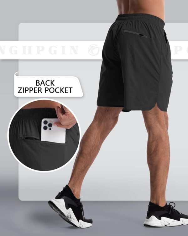 689b2a3e1c13531541344407a954f3d0dc83d30706dbcc384bfec.jpg CANGHPGIN 2 Pack Mens Workout Athletic Shorts 7 inch Inseam Quick Dry Hiking Shorts Men Lightweight Sports Gym Shorts Running