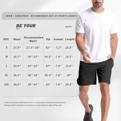 689b2a427d0af762687536cceedf5e5cf6b2b6cfa8ffada85b450.jpg CANGHPGIN 2 Pack Mens Workout Athletic Shorts 7 inch Inseam Quick Dry Hiking Shorts Men Lightweight Sports Gym Shorts Running