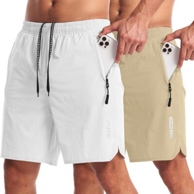 689b2a4400e0774b4263eb70d4c74378bb8aaa4ec0819d46b307f.jpg CANGHPGIN 2 Pack Mens Workout Athletic Shorts 7 inch Inseam Quick Dry Hiking Shorts Men Lightweight Sports Gym Shorts Running