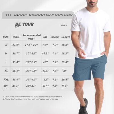 689b2a51f2f9355acd301846c1496c06a2a4dce7c95ccc388a33d.jpg CANGHPGIN 2 Pack Mens Workout Athletic Shorts 7 inch Inseam Quick Dry Hiking Shorts Men Lightweight Sports Gym Shorts Running