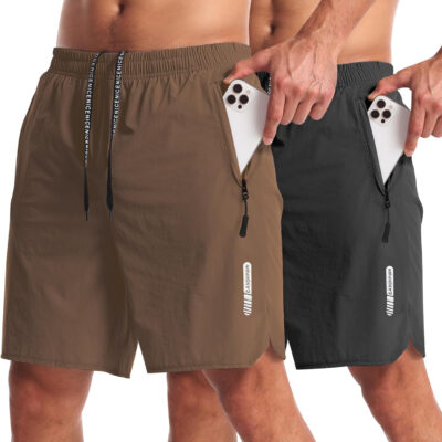 689b2a56d1542b27dc9aa097bf45acf9488c70e9461e9c9043969.jpg CANGHPGIN 2 Pack Mens Workout Athletic Shorts 7 inch Inseam Quick Dry Hiking Shorts Men Lightweight Sports Gym Shorts Running