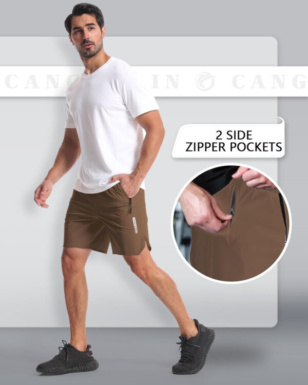 689b2a5ad47ba3c153a2ef8eb1256e3c388143b810100ff025ddc.jpg CANGHPGIN 2 Pack Mens Workout Athletic Shorts 7 inch Inseam Quick Dry Hiking Shorts Men Lightweight Sports Gym Shorts Running