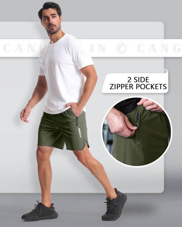 689b2a6218cd1faaad58f6884a94d1df95dcaff9b254866e389c6.jpg CANGHPGIN 2 Pack Mens Workout Athletic Shorts 7 inch Inseam Quick Dry Hiking Shorts Men Lightweight Sports Gym Shorts Running