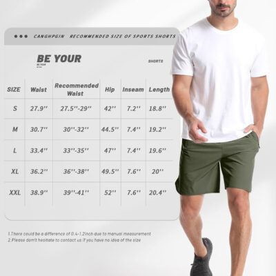 689b2a638e61a2da7393b5f87c7279f9009898a7dfe38fcc8bbee.jpg CANGHPGIN 2 Pack Mens Workout Athletic Shorts 7 inch Inseam Quick Dry Hiking Shorts Men Lightweight Sports Gym Shorts Running