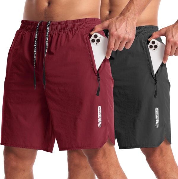 689b2a70af8a8d79941566410eae2b369278541b170f90568f581.jpg CANGHPGIN 2 Pack Mens Workout Athletic Shorts 7 inch Inseam Quick Dry Hiking Shorts Men Lightweight Sports Gym Shorts Running