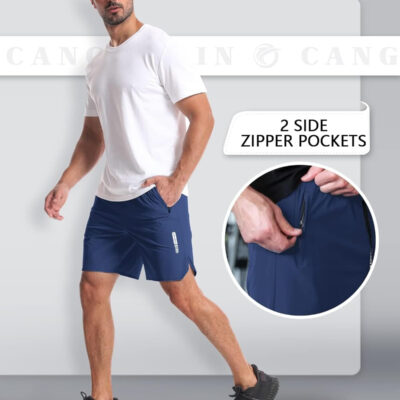 689b2a819677693bc4f57ec5c3912a4c6cd06cfcc5772e07e9317.jpg CANGHPGIN 2 Pack Mens Workout Athletic Shorts 7 inch Inseam Quick Dry Hiking Shorts Men Lightweight Sports Gym Shorts Running