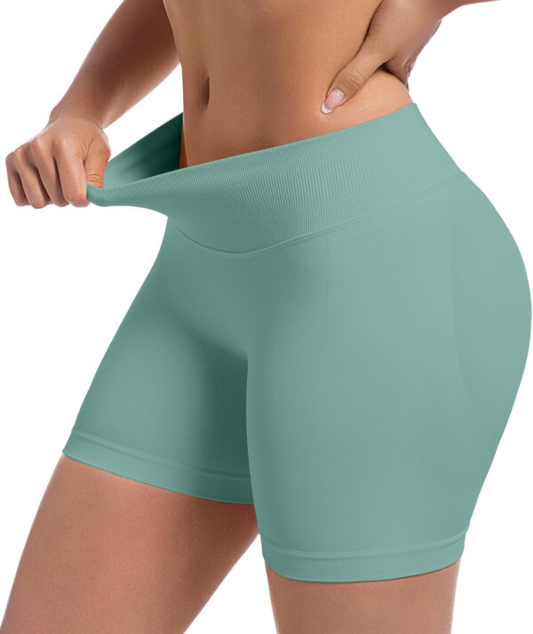689b2b054791d2e4366e03a572701b43ebbfa59cad18da04e1eba.jpg OVESPORT 3 Pack Seamless Women Workout Shorts Scrunch Butt Lifting Gym Booty Biker Shorts