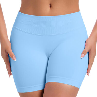 689b2b0c414e94b1cbdf2fb1ee09e21c78437e486f65d6692b0c2.jpg OVESPORT 3 Pack Seamless Women Workout Shorts Scrunch Butt Lifting Gym Booty Biker Shorts