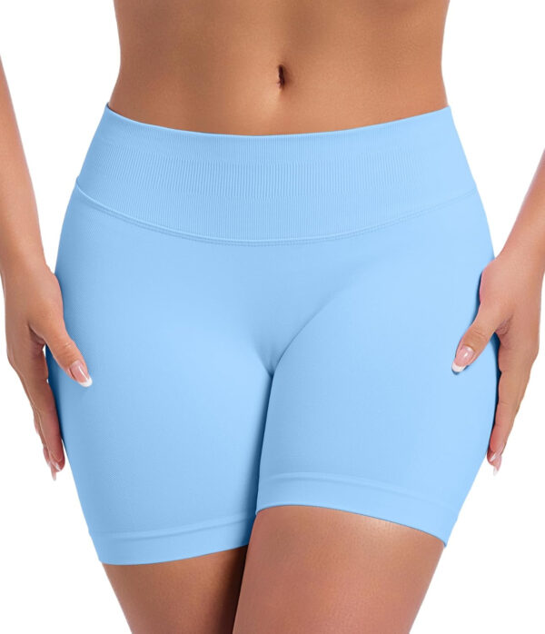 689b2b0c414e94b1cbdf2fb1ee09e21c78437e486f65d6692b0c2.jpg OVESPORT 3 Pack Seamless Women Workout Shorts Scrunch Butt Lifting Gym Booty Biker Shorts