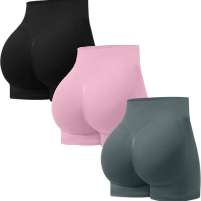 689b2b244050f5d2a63dea47e2ec4f0811bb714e679fb73d9b32f.jpg OVESPORT 3 Pack Seamless Women Workout Shorts Scrunch Butt Lifting Gym Booty Biker Shorts