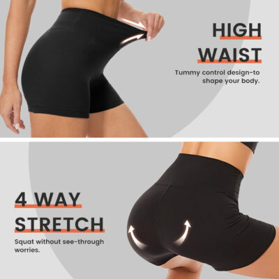689b2c810b0f49ed3a74a785098ad03506a2daf1b7d3245814bc7.jpg TNNZEET 7 Pack Biker Shorts for Women - 5''/8''/3'' High Waisted Workout Tummy Control Spandex Gym Shorts for Yoga Athletic