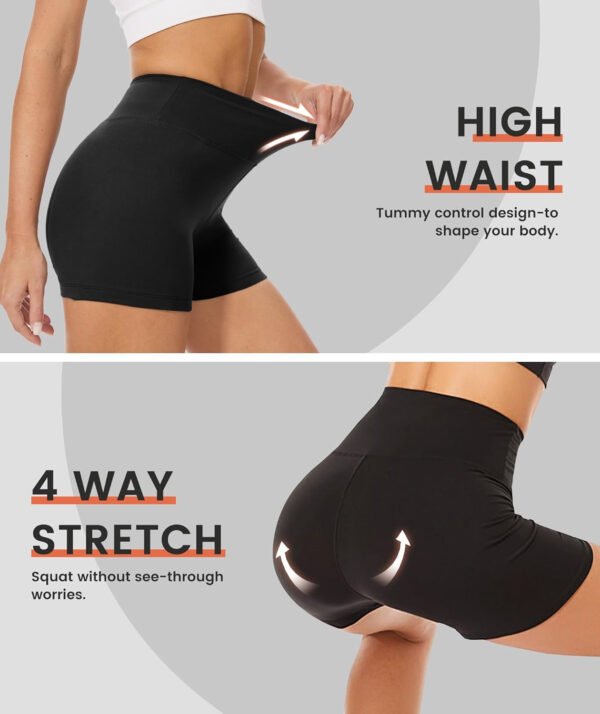 689b2c810b0f49ed3a74a785098ad03506a2daf1b7d3245814bc7.jpg TNNZEET 7 Pack Biker Shorts for Women - 5''/8''/3'' High Waisted Workout Tummy Control Spandex Gym Shorts for Yoga Athletic