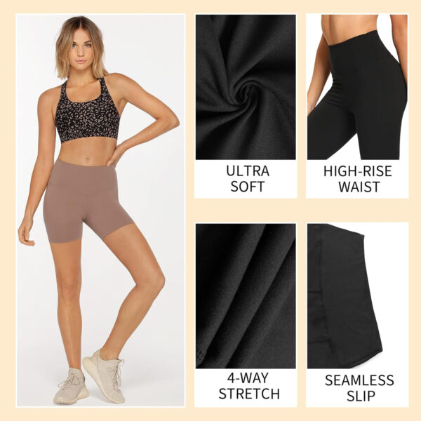 689b2c8977045f7f83815e92cbb384cfc333e9499ea55ba2f2512.jpg TNNZEET 7 Pack Biker Shorts for Women - 5''/8''/3'' High Waisted Workout Tummy Control Spandex Gym Shorts for Yoga Athletic