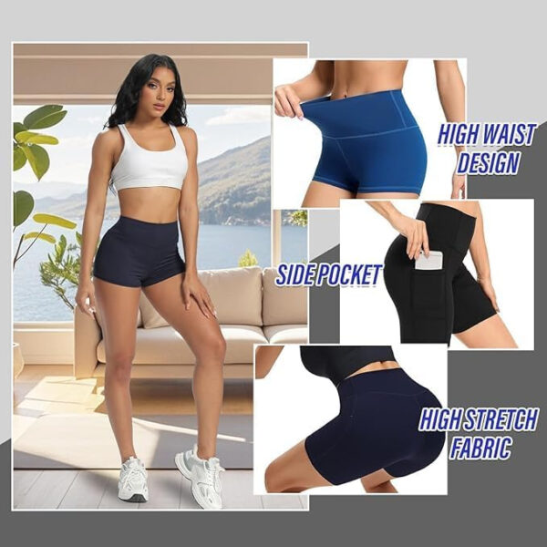 689b2c96009d4fae066e5e8540cf484582bf4190f8b2e13a370c9.jpg TNNZEET 7 Pack Biker Shorts for Women - 5''/8''/3'' High Waisted Workout Tummy Control Spandex Gym Shorts for Yoga Athletic