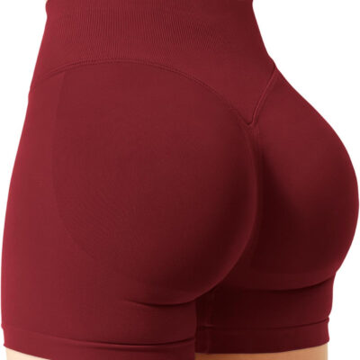 Women Workout Impact Shorts 4.5 Scrunch Butt Lifting Tummy Control Gym Shorts Comfy Running Seamless Booty Biker Shorts