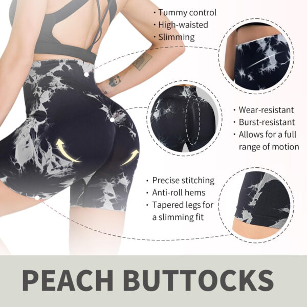 Women Workout Impact Shorts 4.5 Scrunch Butt Lifting Tummy Control Gym Shorts Comfy Running Seamless Booty Biker Shorts