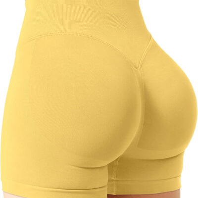 Women Workout Impact Shorts 4.5 Scrunch Butt Lifting Tummy Control Gym Shorts Comfy Running Seamless Booty Biker Shorts