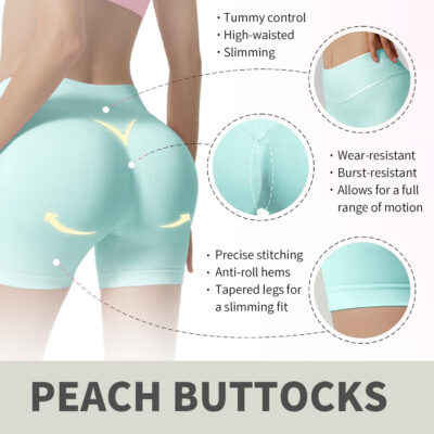 Women Workout Impact Shorts 4.5 Scrunch Butt Lifting Tummy Control Gym Shorts Comfy Running Seamless Booty Biker Shorts