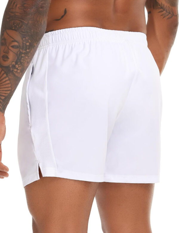 VPOS 2 Pack Men's Athletic Shorts 5/7 Inch Inseam, Mens Workout Shorts Lightweight Quick Dry Gym Running Shorts for Men