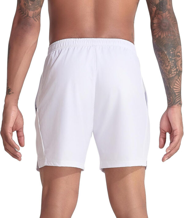 VPOS 2 Pack Men's Athletic Shorts 5/7 Inch Inseam, Mens Workout Shorts Lightweight Quick Dry Gym Running Shorts for Men
