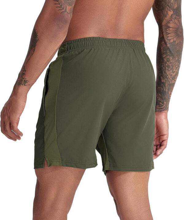 VPOS 2 Pack Men's Athletic Shorts 5/7 Inch Inseam, Mens Workout Shorts Lightweight Quick Dry Gym Running Shorts for Men