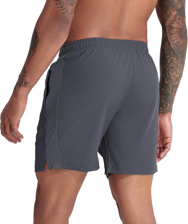 VPOS 2 Pack Men's Athletic Shorts 5/7 Inch Inseam, Mens Workout Shorts Lightweight Quick Dry Gym Running Shorts for Men