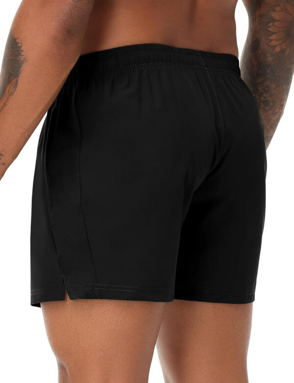 VPOS 2 Pack Men's Athletic Shorts 5/7 Inch Inseam, Mens Workout Shorts Lightweight Quick Dry Gym Running Shorts for Men