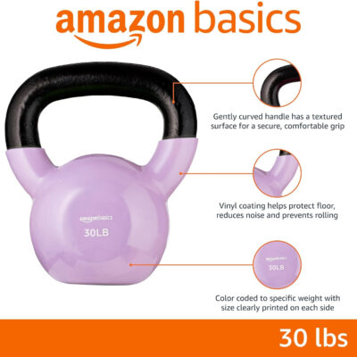 Amazon Basics Vinyl Kettlebell